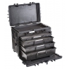 5140 BKT01.AH EXPLORER CASES NERA | CASSETTI CON SPUGNA Contenitore trolley a tenuta stagna in polipropilene copolimero