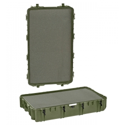 10840 G EXPLORER CASES VERDE MILITARE CON SPUGNA Valigia a tenuta stagna in polipropilene copolimero