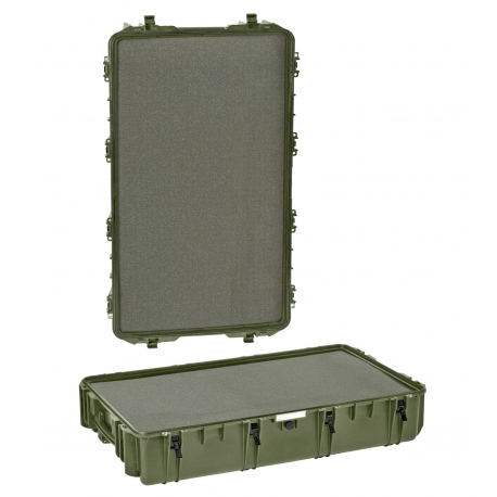 10840 G EXPLORER CASES VERDE MILITARE | CON SPUGNA Valigia a tenuta stagna in polipropilene copolimero