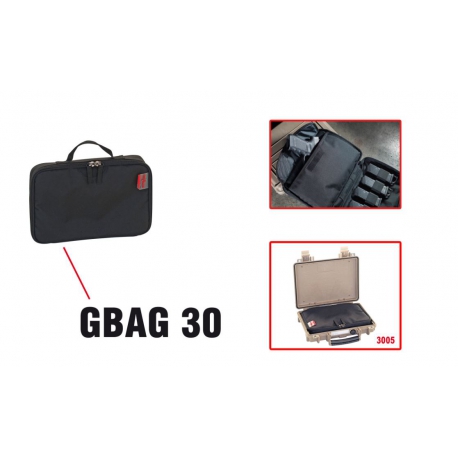 GBAG 30 EXPLORER CASES NERA Borsa imbottita porta fucile per valigia 3005