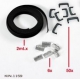 KIN.1159 GT LINE KIT CLIPS ED ELASTICI PER MODELLI AL1.KT01 - AL1.KT02