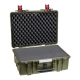4216HL.G EXPLORER CASES VERDE MILITARE CON SPUGNA Valigia a tenuta stagna in polipropilene copolimero