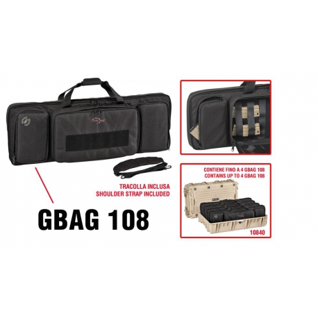 GBAG 108 EXPLORER CASES BORSA IMBOTTITA PORTA FUCILE PER VALIGIA 10840