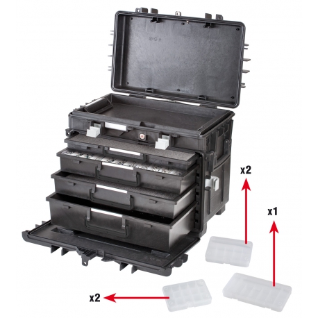 AI1.KT01 ALL.IN.ONE GT LINE Trolley porta utensili in polipropilene