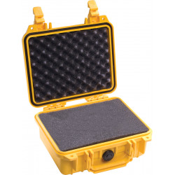 1200-000-240E PELI 1200 PROTECTOR VALIGIA GIALLO CON SPUGNA