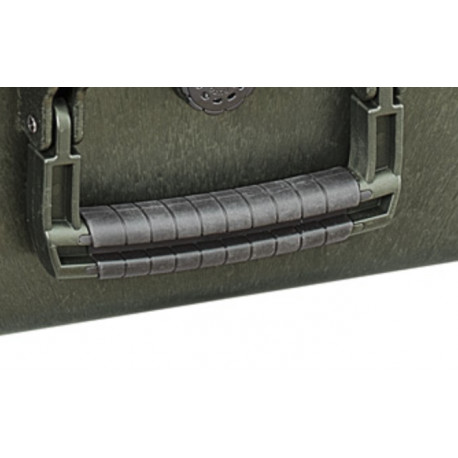 KIN.1206 EXPLORER CASES Maniglia verde militare rivestita in gomma (mod.5218-5221)