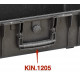 KIN.1205 EXPLORER CASES Maniglia nera rivestita in gomma (mod.5218-5221)