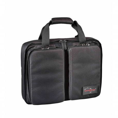 GBAG 42 EXPLORER CASES BORSA IMBOTTITA NERA PORTA PISTOLE PER VALIGIA 4209