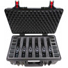 5221HL.B.6P EXPLORER CASES NERA Adatta per 6 Pistole e 12 Caricatori