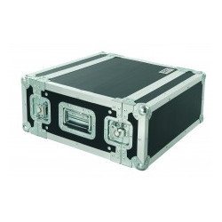 CR154BLKM PROEL Flight case professionale 4U a rack 19', profondità utile corpo 25cm.