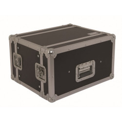 CR156BLKM PROEL Flight case professionale 6U a rack 19', profondità utile corpo 25cm.