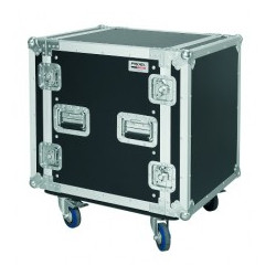 CR212BLKMW PROEL Flight case professionale 12U a rack 19', profondità utile corpo 45cm.