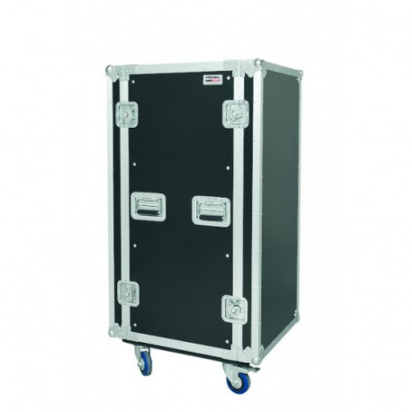 CR224BLKMW PROEL Flight case professionale 24U a rack 19', profondità utile 45cm.