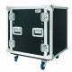 CR412BLKMW PROEL Flight case professionale 12U a rack 19' con telaio interno ammortizzato, profondità utile corpo 50cm.