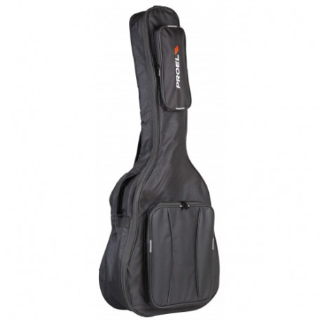 BAG150C PROEL Borsa per chitarra Classica in poliestere 600D antistrappo con imbottitura da 10mm. Disponibile nel colore nero.