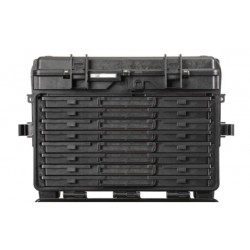 5140.B.8A EXPLORER CASES NERA CON CASSETTI VUOTI 8 x AIDRAW3.E, con RFID/NFC