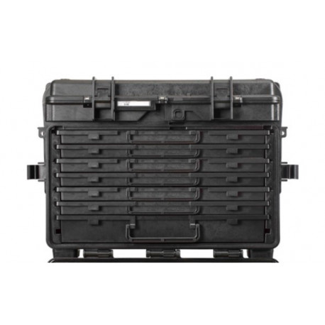 5140.B.6AL EXPLORER CASES NERA CON CASSETTI VUOTI 6 x AIDRAW3.E + 1 x AIDRAW6.E, con RFID/NFC