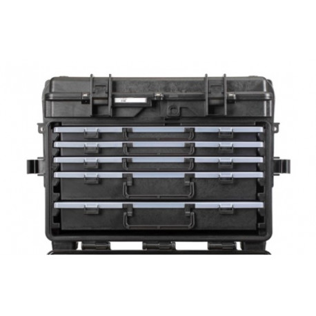 5140X.B.3A2L EXPLORER CASES NERA CON CASSETTI VUOTI 3 x AIBOX3.E + 2 x AIBOX6.E, CON RFID/NFC