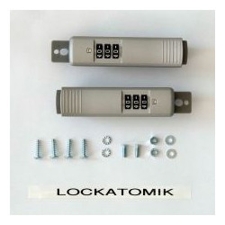 LOCKATOMIK GT LINE Set di 2 combilock compatibile con tutte le valigie ATOMIK.