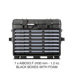 5140X.B.7C EXPLORER CASES NERA CON 7 AIBOX3.F CON SPUGNA